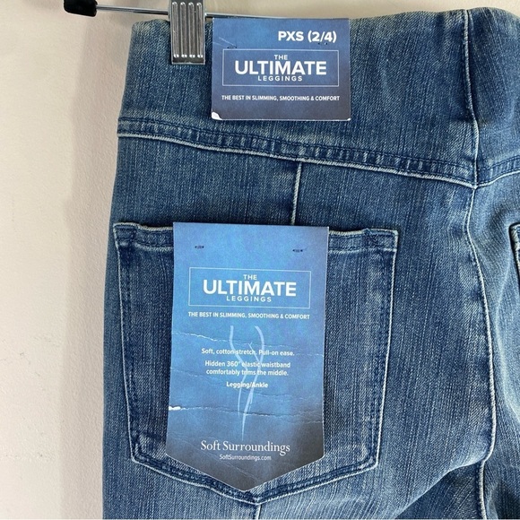 Soft Surroundings The Ultimate Leggings Jeggings Pull On Boot Cut Jeans Sz PXS‎ - Picture 5 of 9